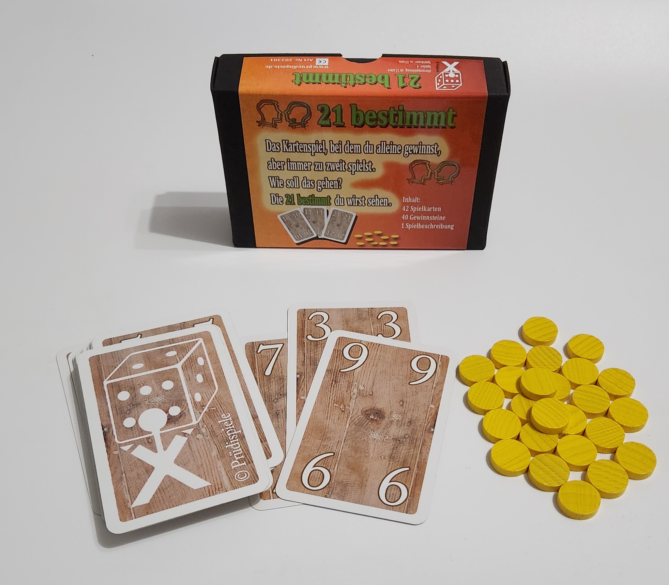 Kartenspiel "21 bestimmt" das Duowechselspiel
