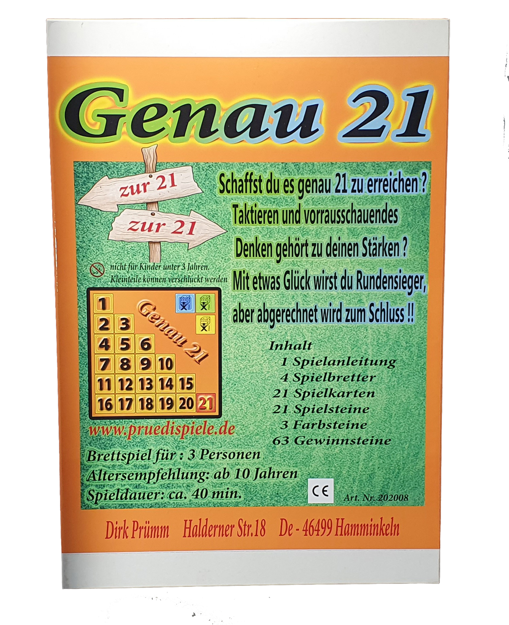 "Genau 21" das Konfliktspiel