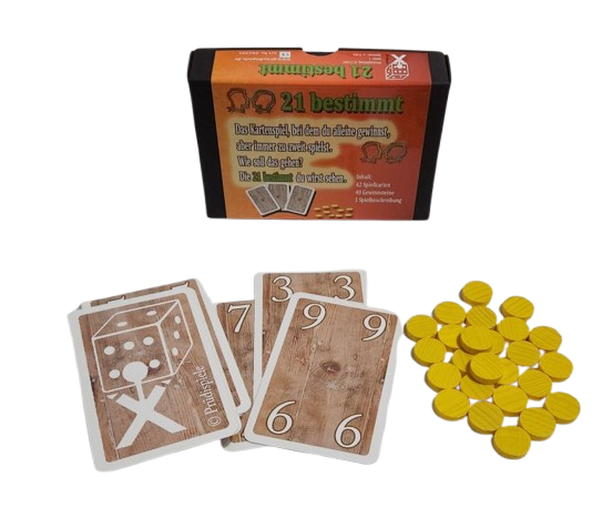 Kartenspiel "21 bestimmt"