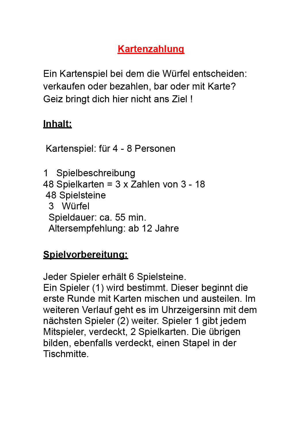 Kartenzahlung